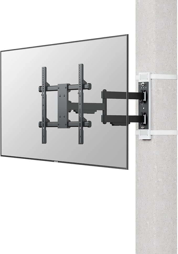 CondoMounts CLMTVA1144 Full Motion Small Pillar | Gazebo TV Mount | Round &
