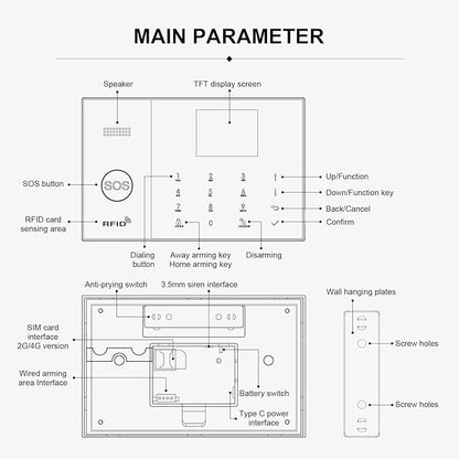 PGST Home Alarm System with T21W HD 5MP Security Camera, Wireless Home Security