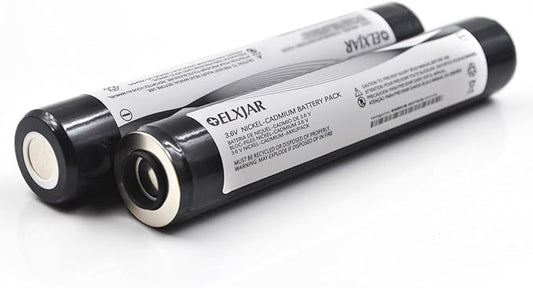 (2-Pack) 3.6V 1800mAh Ni-CD Rechargeable Battery Pack Replacement for Streamlight Stinger DS LED HP XT 75175 75375 PolyStinger Pelican M9 Flashlight