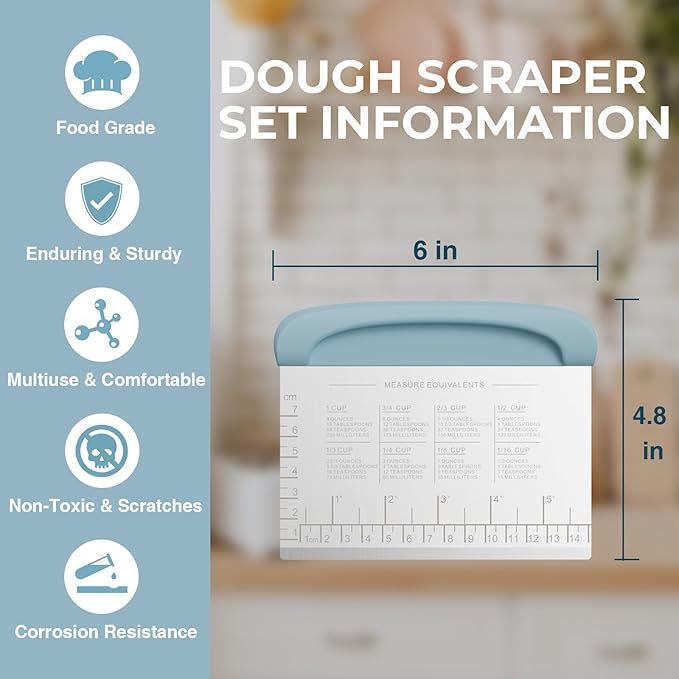 Bench Scraper Dough Cutter Tool