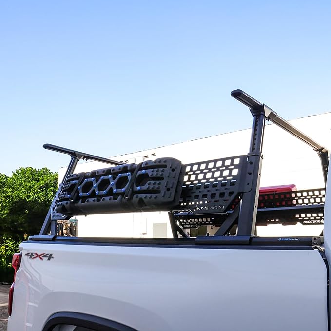 Syneticusa ER Power Retract Hard Tonneau Cover+R1 Rack+Molle Panels Fits 2004-2026 Ford F-150 6’7” (78.9”) Truck Bed Retractable
