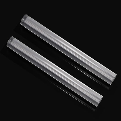 2pcs Acrylic Clay Roller, Plastic Clear Round Tube Roller Pin Polymer Clay Tools