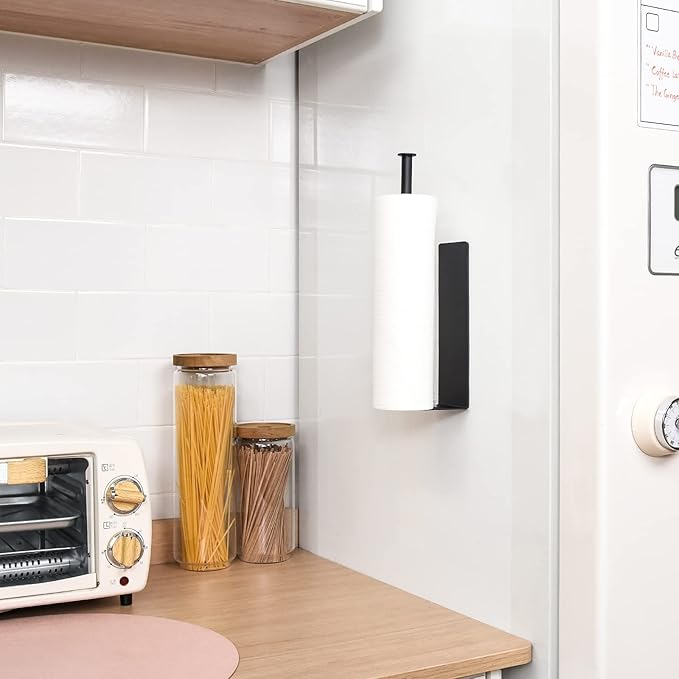 Paper Towel Holders Magnetic Steel Black Towel Roll Holders