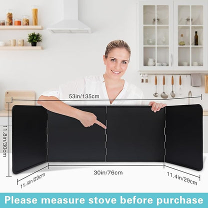 4 Sided Oil Splatter Guard Grease Splatter Guard Stove Splatter Guard, Splatter