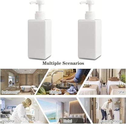 Pump Bottle, Refillable Plastic Empty Lotion Soap Dispenser Liquid Container
