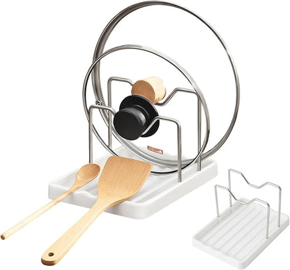 2 in 1 Pot Lid Holder & Spoon Rest