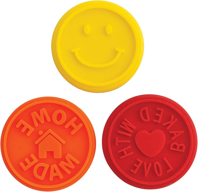 Mrs. Anderson’s Baking Cookie Stamps Trio, Non-Stick Silicone