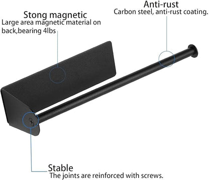 Paper Towel Holders Magnetic Steel Black Towel Roll Holders