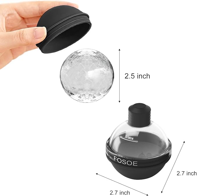 Silicone Ice Ball Molds for Whiskey