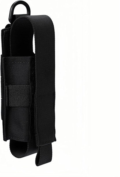 Tactical Flashlight Holster MOLLE Torch Holder MK4 OC/Mace Pepper Spray Canister Carrier EDC Flash Light Pouch Multitool Case with Strap&Snap Clip for Duty/Combat Belt Backpack Vest Chest Rig