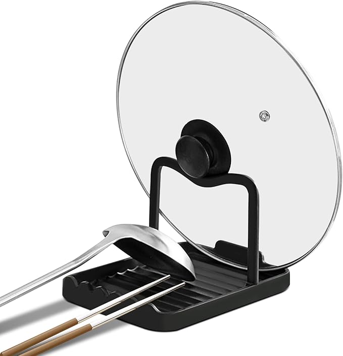 Ysks'hf spoon holder and pot lid holder，stainless steel，Kitchen Utensil Rest