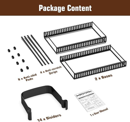 Housolution Cutting Board Organizer Rack, Expandable Baking Tray and Cookie