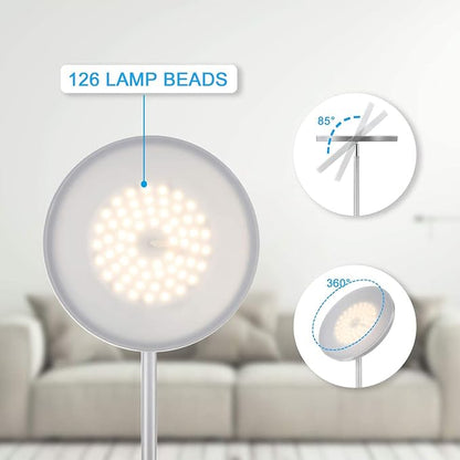 JOOFO Floor Lamp, 30W/2400LM Sky LED Modern Torchiere 3 Color Temperatures