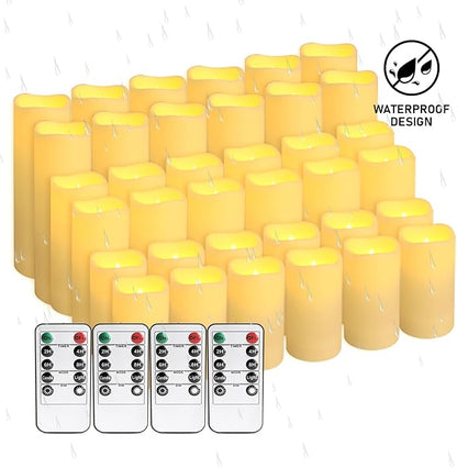 36Pack Flameless LED Candles, Waterproof