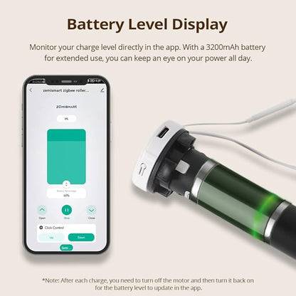 Blindsmart Rechargeable Tuya Zigbee Roller Blinds Motor