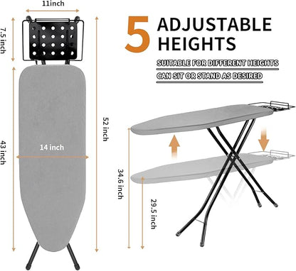 Ironing Board, 43x14 Inch Iron Board