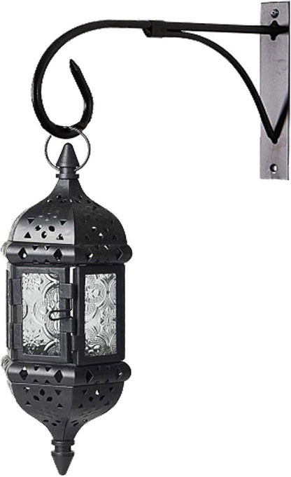 Tinsow 2 Pcs Plant Bracket Iron Wall Hooks Straight Downcurled Hanging for Wind Chimes, Flower Baskets, Decorative Plants, Lantern, Wind Spinners, Bird Feeders, Indoor or Outdoor Decoration