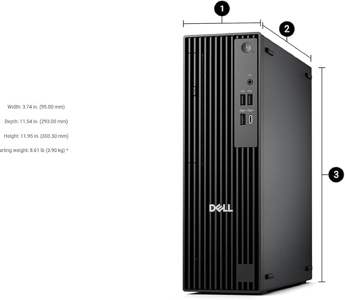 Dell Pro Slim QCS1250 Business Desktop, New OptiPlex Version, Intel Core