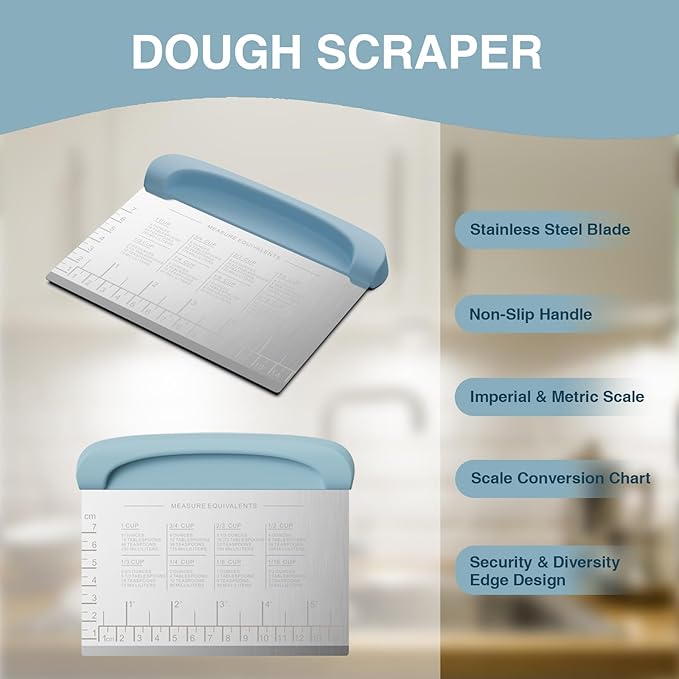 Bench Scraper Dough Cutter Tool