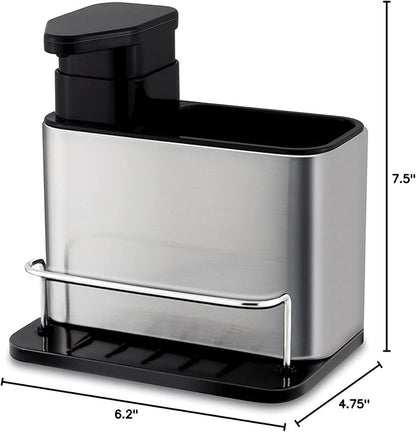 Dish Soap Dispenser 3-in-1 Sponge Holder