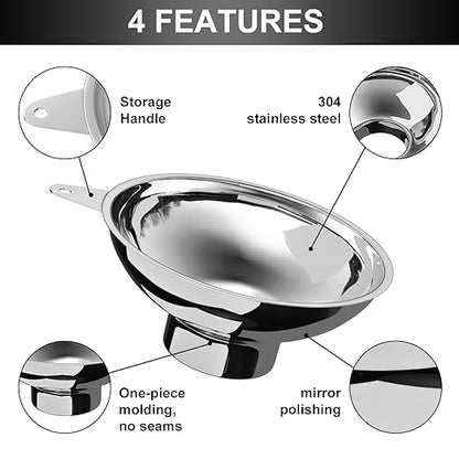 Serinar Canning Funnel with Stainless Steel Filter