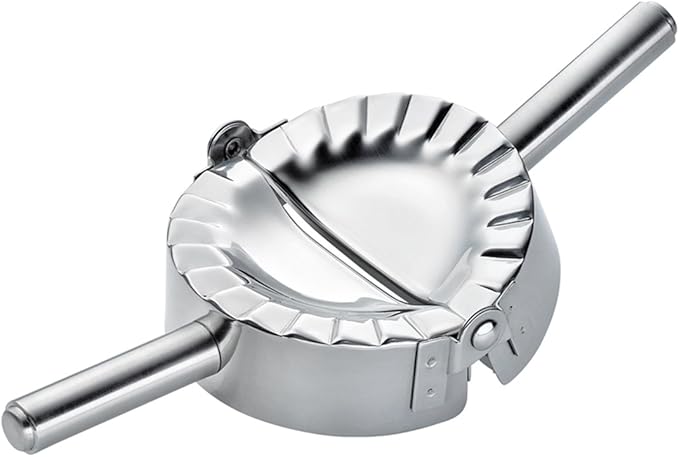 KAYCROWN 4.75 Inch Empanada Press, Stainless Steel Dumpling Maker Dough Cutter
