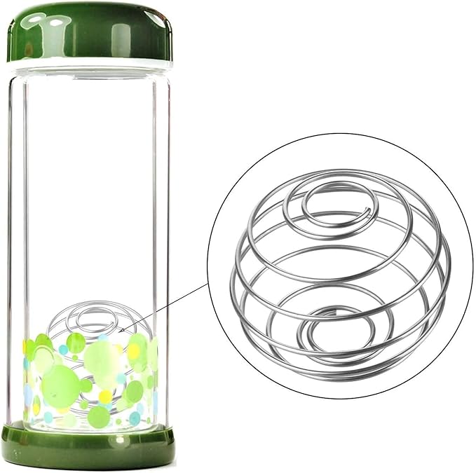 3 PCS Stainless Steel Shaker Ball Wire Whisk Shaker Mixer Mixing Ball Cup Blend