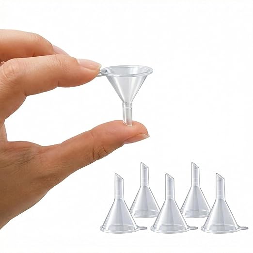 Mini Funnels Set, Small Clear Plastic Funnel