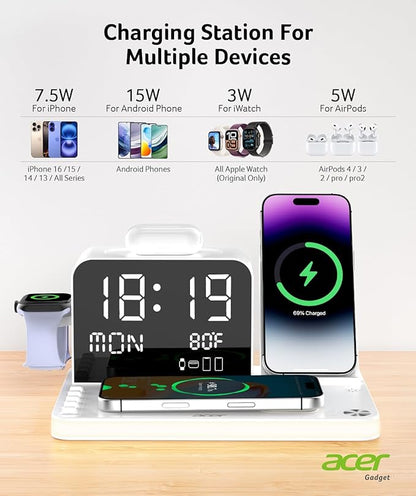 Acer 7-in-1 Wireless Charging Station - 30W Fast Wireless Charger
