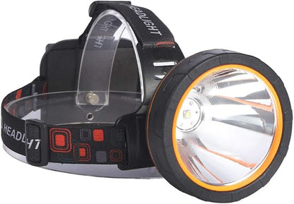 Super Bright Rechargeable Coon Hunting Headlamp, LED Spotlight Head Torch with Power Supply, Waterproof Headlight Flashlight for Outdoor Hunting, Fishing, Hiking, Camping, Night Work