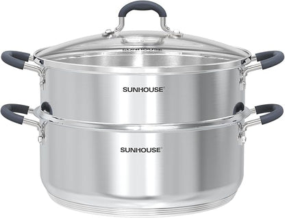 SUNHOUSE - 5.5 Quart Steamer Pots