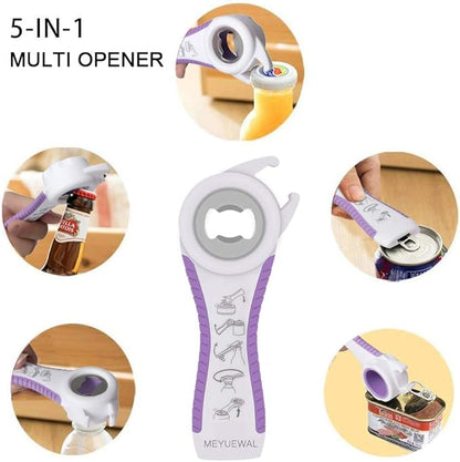 5-in-1 Multi-Functional Bottle, and Can Opener