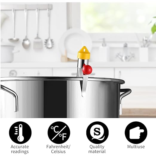 LABO Candy Thermometer, Analog Glass Thermometer