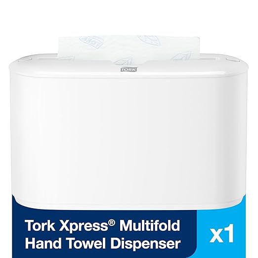 Tork Xpress Paper Towel Dispenser and Tork Extra Soft Multifold Hand Towels