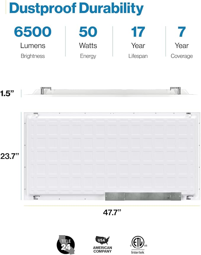 Sunco 24 Pack 2x4 LED Flat Panel Light Drop Ceiling Office Shop Commercial