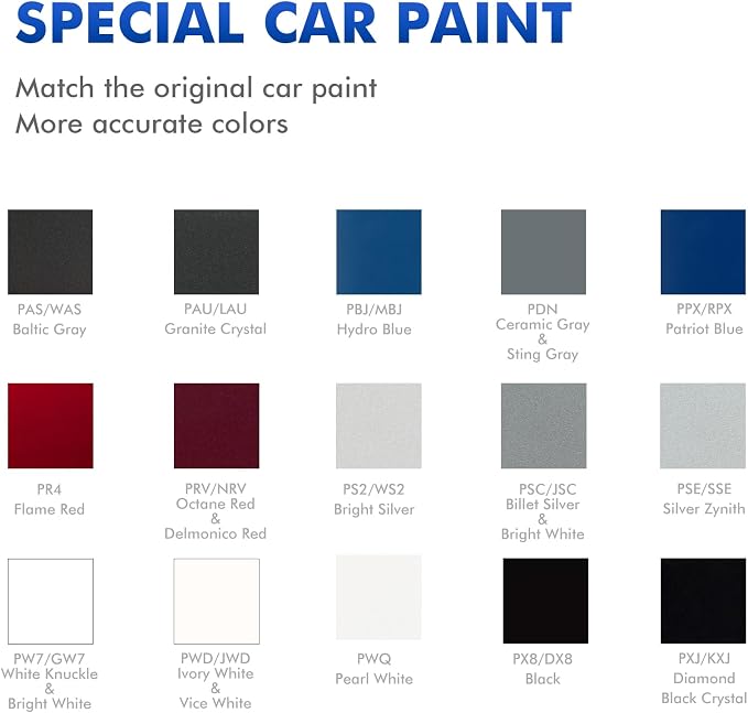 PRV/NRV Octane Red/Delmonico Red Touch Up Paint for Dodge, DIY Car Paint Scratch Repair Kit, Automotive Paints, Quick & Easy Fix Scratch Repair for Challenger/Durango/Grand Caravan/Charger/RAM