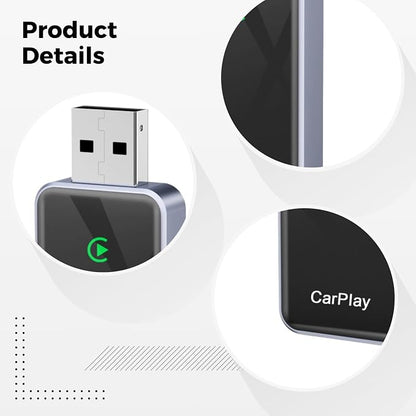 Smart Carplay Adapter, Cordless Connectivity Vehicle Universal for Integration, Adapter Wireless Carplay, Auto Android Conversion Box Upgraded