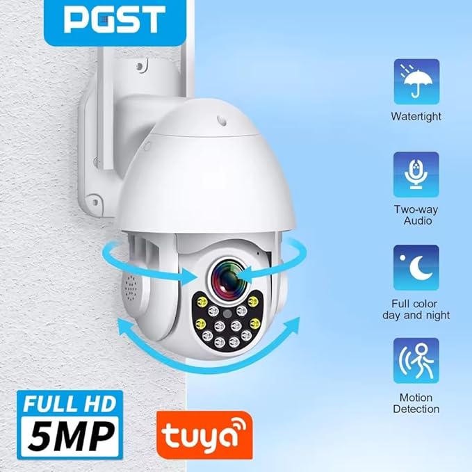 PGST Home Alarm System with T21W HD 5MP Security Camera, Wireless Home Security
