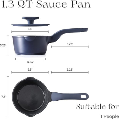 PRICUSIS Ceramic Nonstick Saucepan
