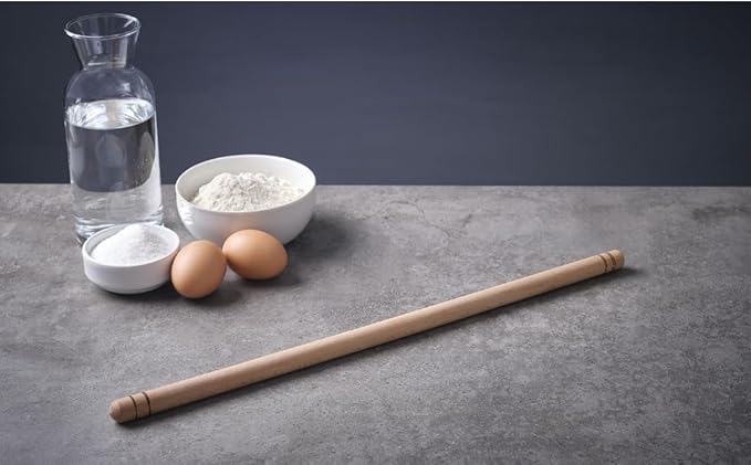 Beech Wood Non-Stick Oil Rolling Pin -Turkish Oklava-Infused Smooth Surface