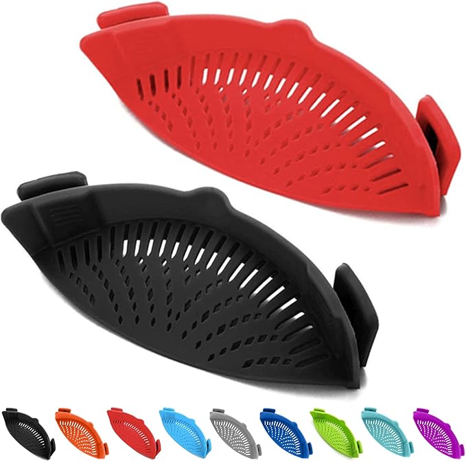 2 Pcs Clip on Strainers, Pot Strainer