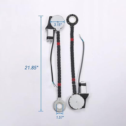JDMSPEED New Universal Electric Power Window Lift Regulator Conversion Kit