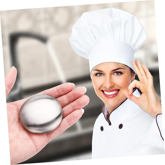 STOBAZA 2sets Stainless Steel Soap Bar for Odor Removal Kitchen Tool to Eliminate Fish Garlic and Onion Smells for Use Easy to Clean and Rustproof