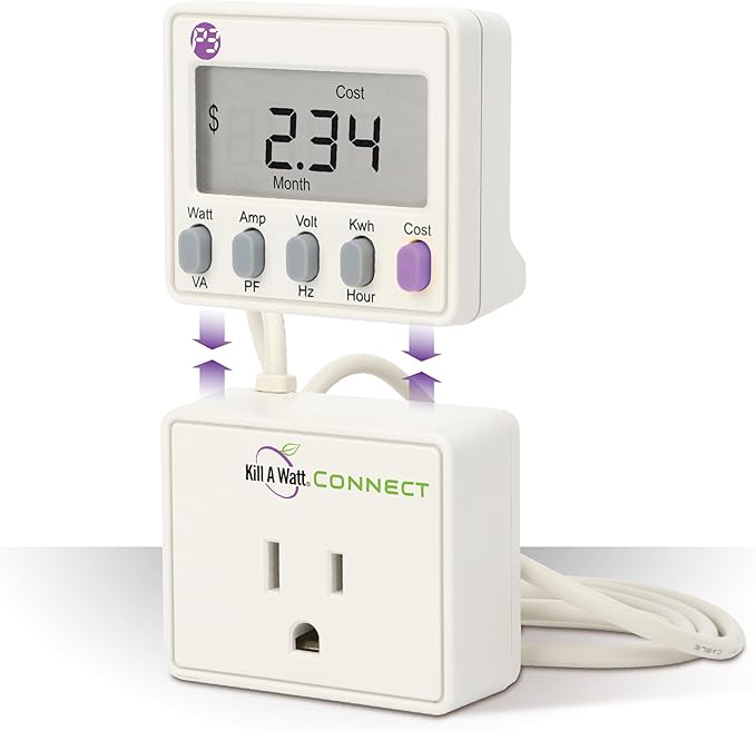Kill A Watt Connect P4498 Electricity Usage Monitor Power Consumption Meter