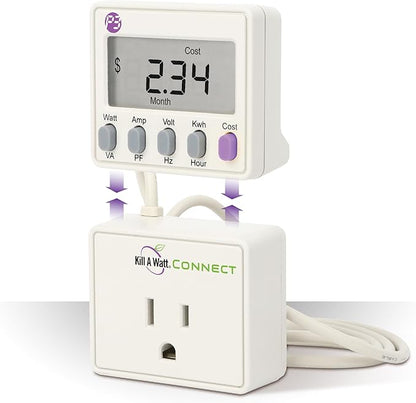 Kill A Watt Connect P4498 Electricity Usage Monitor Power Consumption Meter
