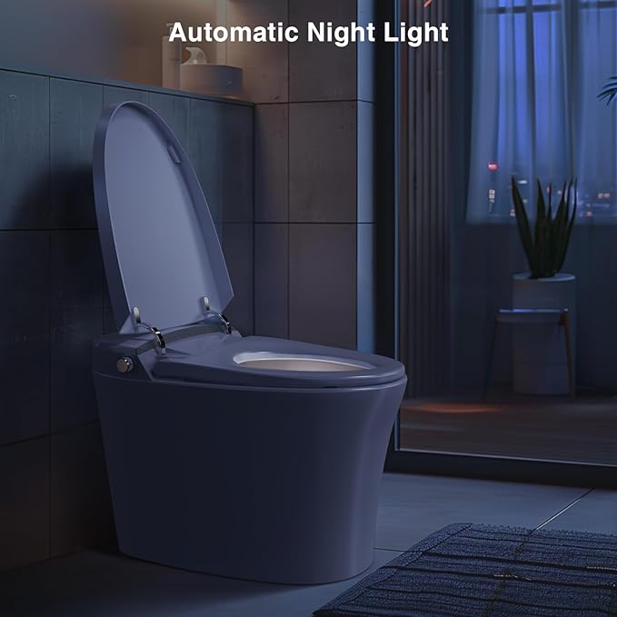 Smart Toilet with Heated Seat & Auto Flush, 1.1/1.6 GPF One Piece Tankless