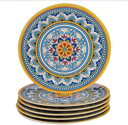 Certified International Portofino 12 Piece Melamine Dinnerware Set, Service for 4, Multi Colored