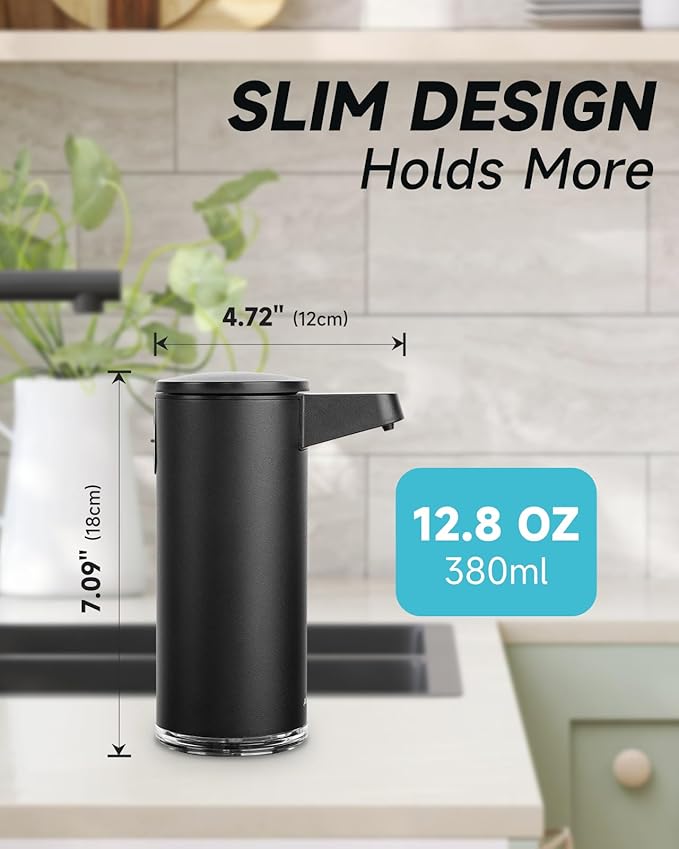 AIKE SensePro Automatic Soap Dispenser Type-C Rechargable, Stainless Matte