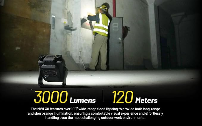 Nitecore NWL30 3000 Lumen USB-C Rechargeable Outdoor Lantern Work Light