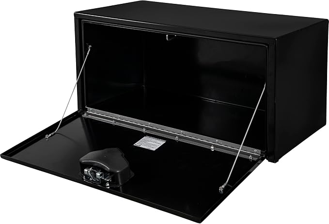 Buyers Products 1702105 Steel Underbody Truck Tool Box 18 x 18 x 36 Inch, Black Powder-Coated 14 Ga Steel, Locking Stainless Paddle Latch, Drop Door, Weather-Resistant, Made in USA